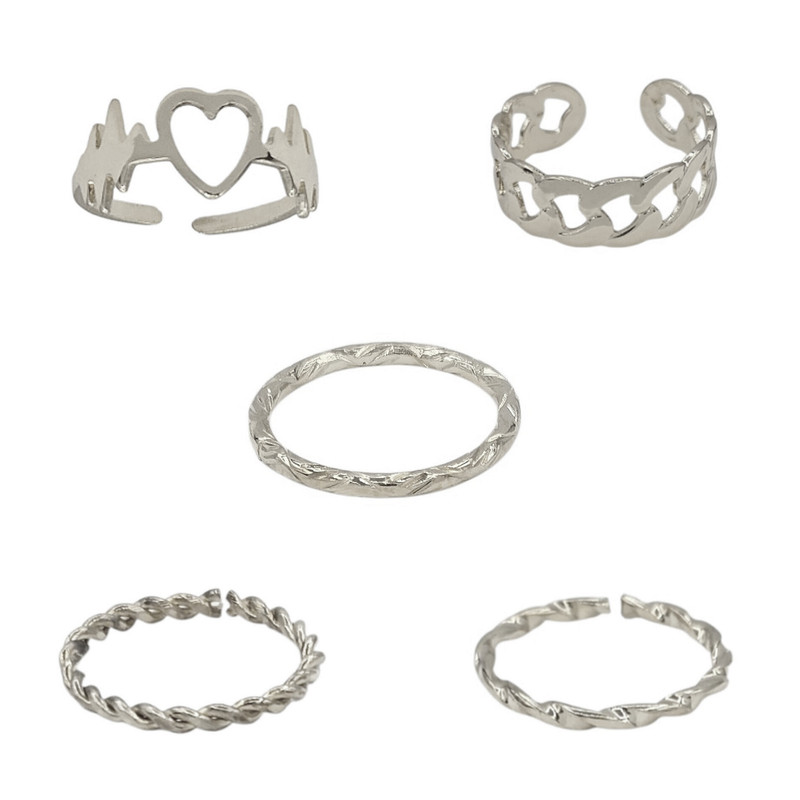 بند انگشتی زنانه ماصرم مدل Ri3145 بسته 5 عددی