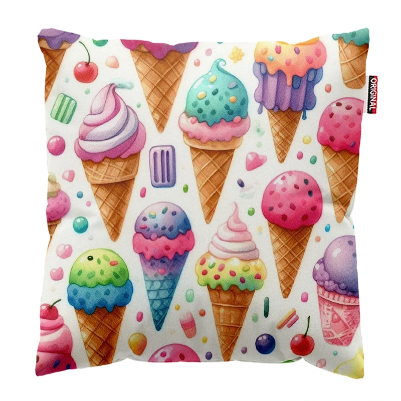 کوسن پاد آفرین طرح بستنی کد 3573 سایز 30*30 سانتی متر