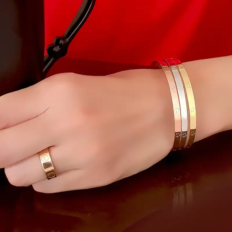 النگو طلا 18 عیار زنانه طلای مستجابی مدل اسپرلوس مجموعه 3 عددی