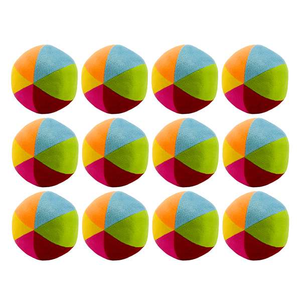 توپ بازی مدل آپاراتمانی طرح رنگین کمان بسته 12 عددی