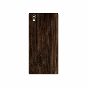 MAHOOT Dark Walnut Wood Cover Sticker for Sony Xperia L1