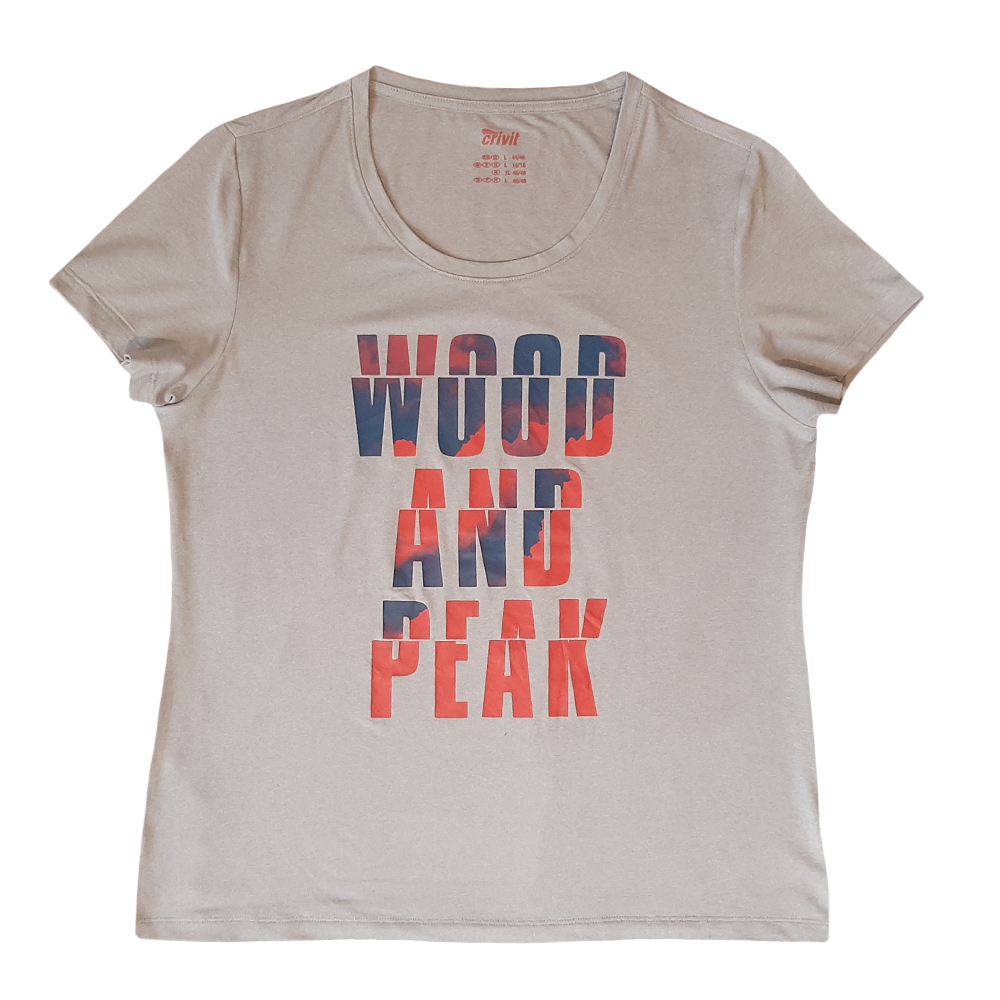 تی شرت آستین کوتاه ورزشی زنانه کرویت مدل WOOD AND PEAK