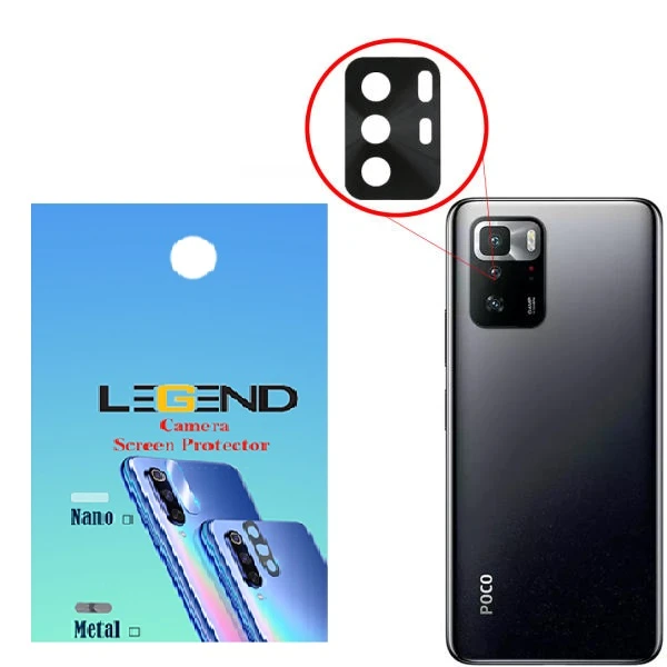 محافظ لنز دوربین مدل فلزی مناسب برای گوشی موبایل شیائومی Poco X3 GT