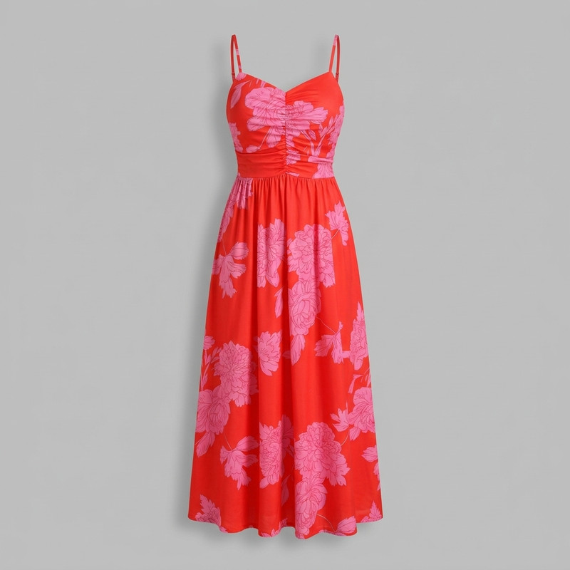 پیراهن زنانه کاپشی مدل گلدار