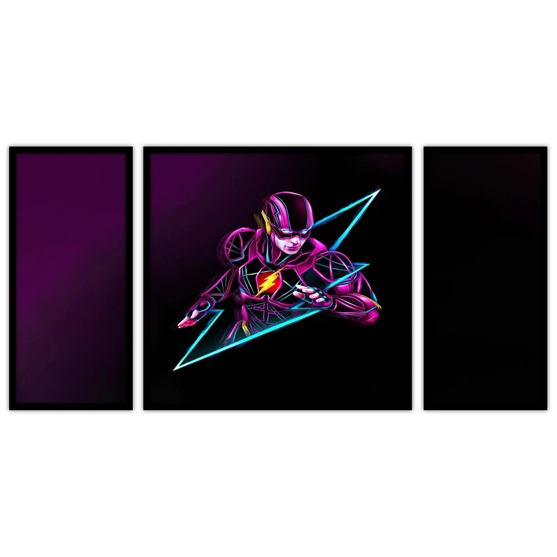 تابلو بکلیت طرح  فیلم فلش مدل B-bu3568 مجموعه 3 عددی