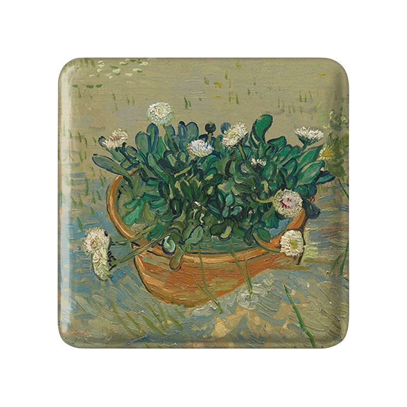 مگنت خندالو طرح ونسان ونگوگ (Van Gogh) مدل مربعی کد 36823