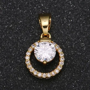 آویز گردنبند طلا 18 عیار زنانه قیراط طرح دایره کد GH2572