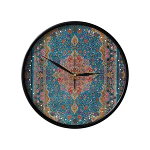 ساعت دیواری مدوپد طرح قالیچه لچک و ترنج مدل C-Ghom161