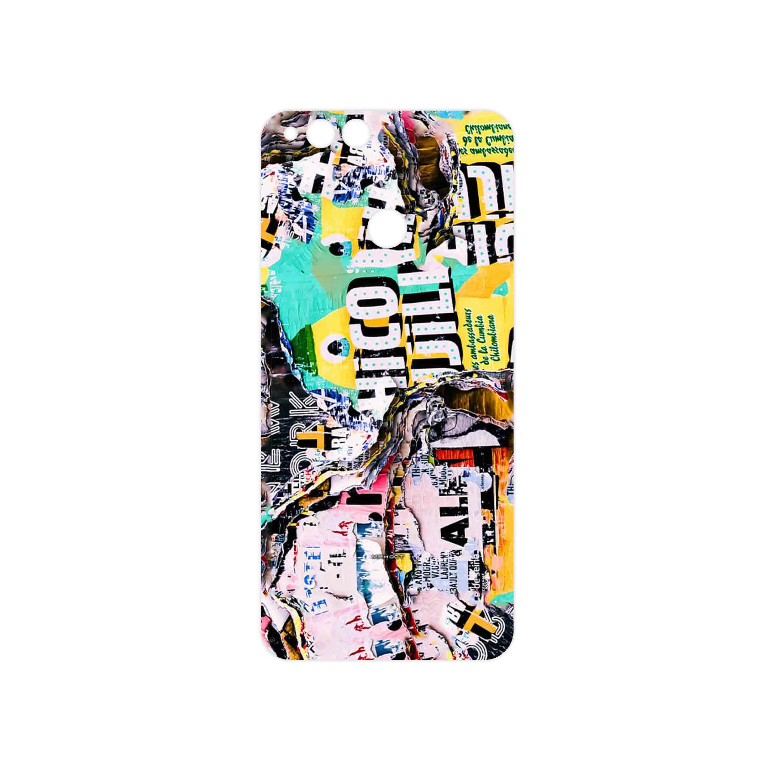 برچسب پوششی ماهوت مدل Collage of Teared Paper مناسب برای گوشی موبایل آنر 7X