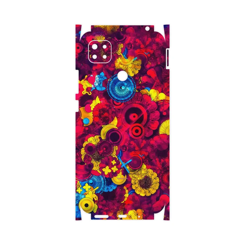 برچسب پوششی ماهوت مدل Vector Flower Garden Digital Art-FullSkin مناسب برای گوشی موبایل شیائومی Redmi 9 Activ
