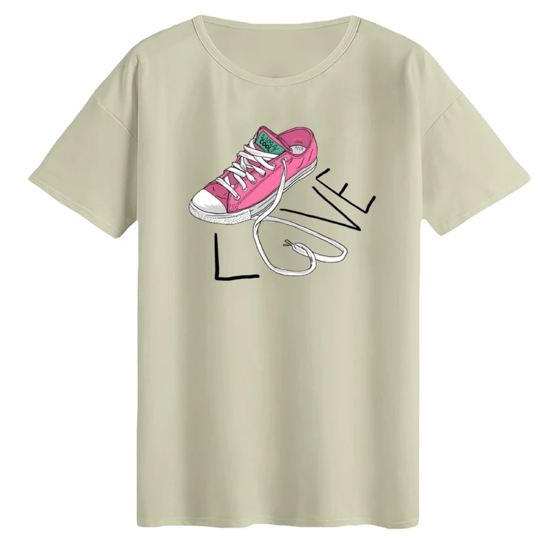 تی‌شرت لانگ آستین کوتاه زنانه مدل کتونی کد ۷