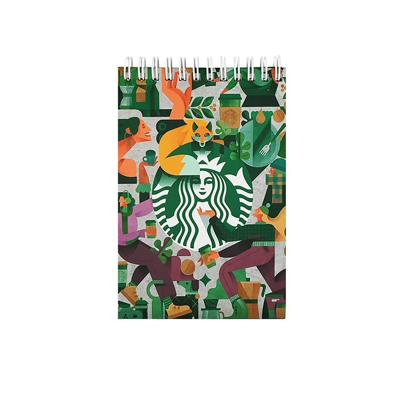دفترچه یادداشت 160 برگ سیمی مدل STARBUKS