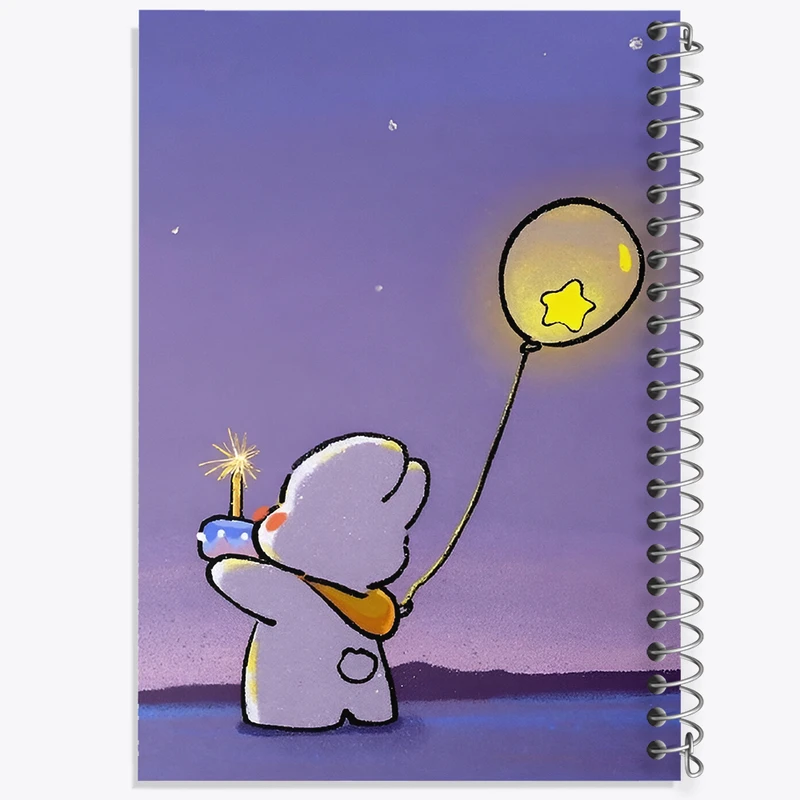 دفتر نقاشی 50 برگ خندالو طرح خرگوش کیوت و تولد کد F5431