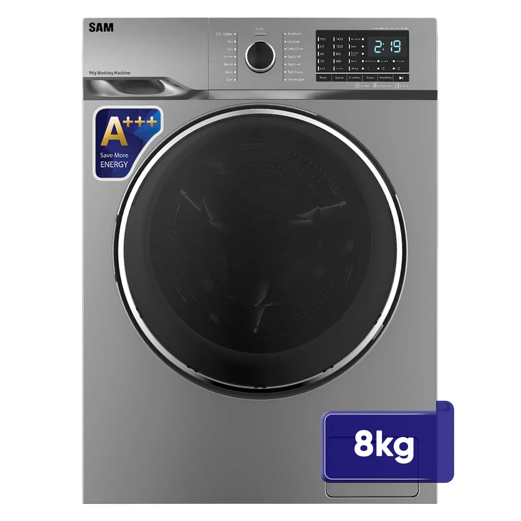 ماشین لباسشویی 8 کیلوگرم اتوماتیک سام مدل  BL-Q1475I ظرفیت 8 کیلوگرم