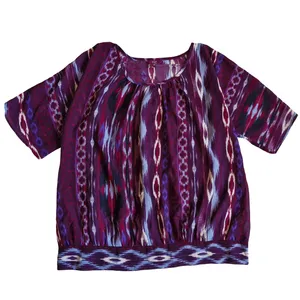 بلوز آستین کوتاه زنانه مدل بنفشه