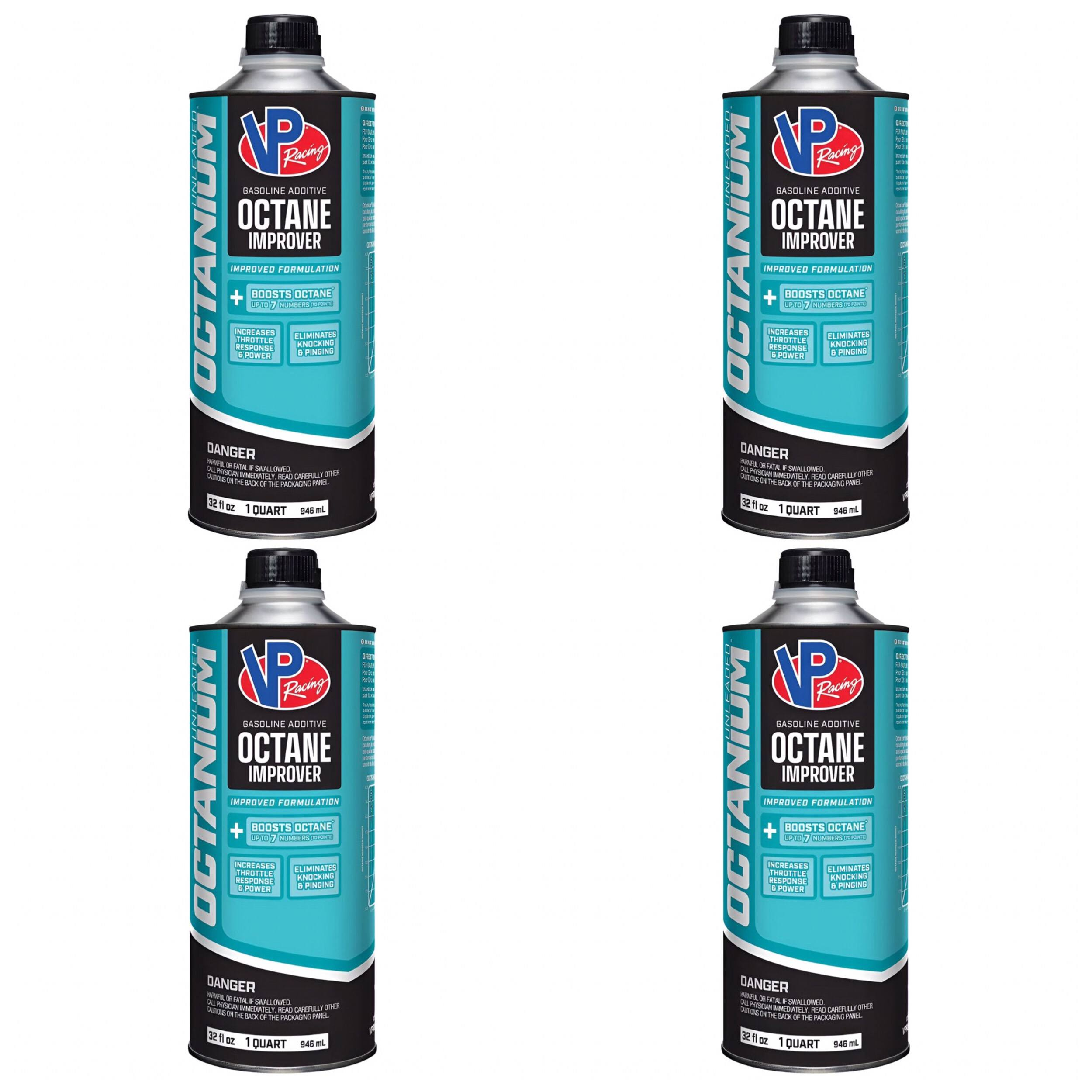 مکمل بنزین و اکتان بوستر خودرو وی پی ریسینگ مدل Unleaded 70p حجم 946 میلی لیتر بسته 4 عددی