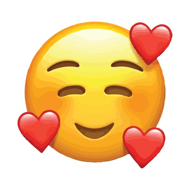 برچسب لپ تاپ پویا مارکت طرح ایموجی لاو کد 669