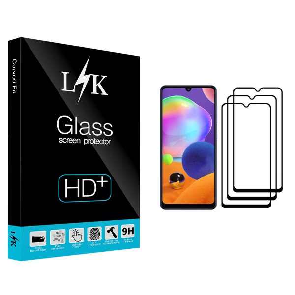 محافظ صفحه نمایش ال کی مدل +LITE مناسب برای گوشی موبایل سامسونگ Galaxy A31 بسته سه عددی