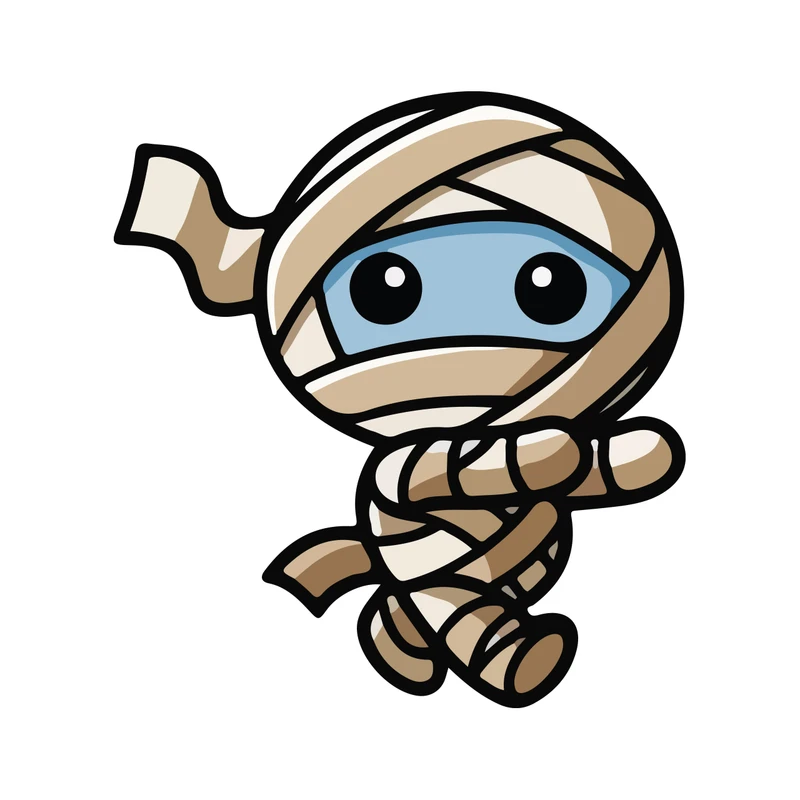 برچسب لپ تاپ پویا مارکت طرح مومیایی کد 990