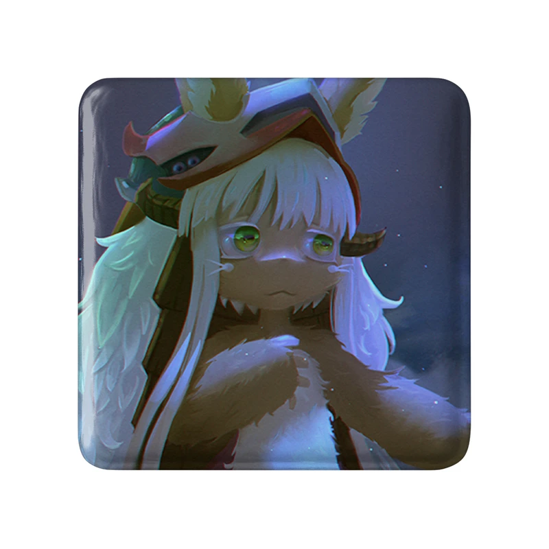 مگنت خندالو طرح ناناچی انیمه ساخته شده در پرتگاه Made in Abyss  مدل مربعی کد 22092