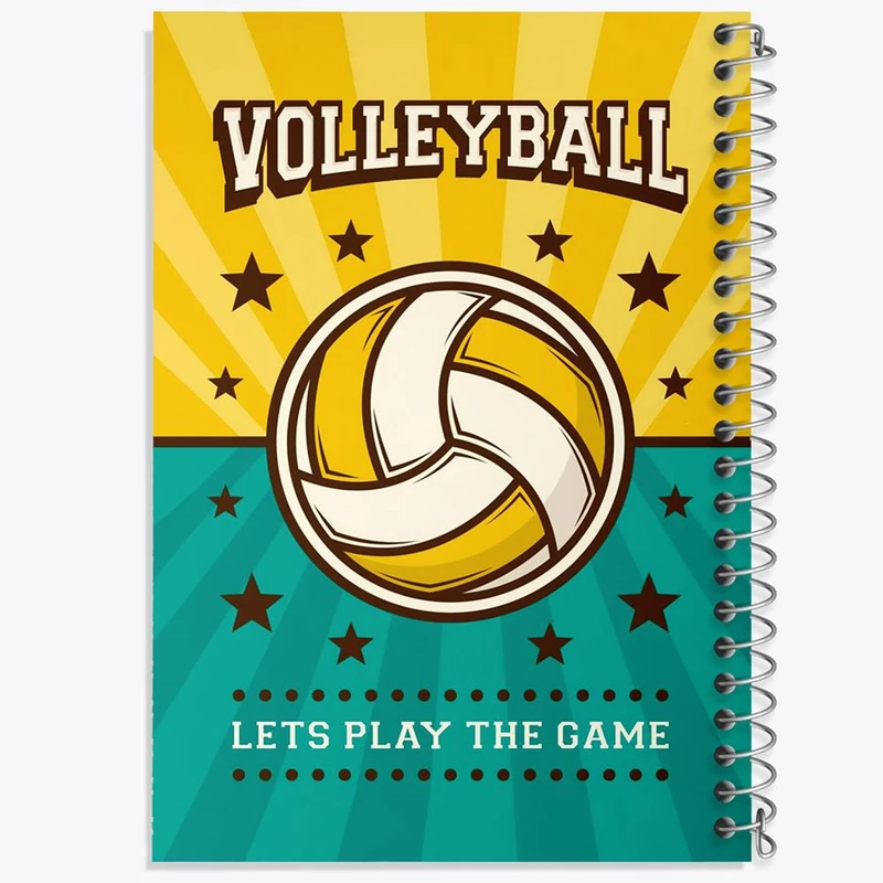 دفتر مشق 50 برگ خندالو مدل والیبال  کد 10012
