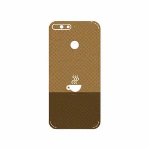 MAHOOT Minimal Cup of Coffee Icon Cover Sticker for Huawei Y6 2018