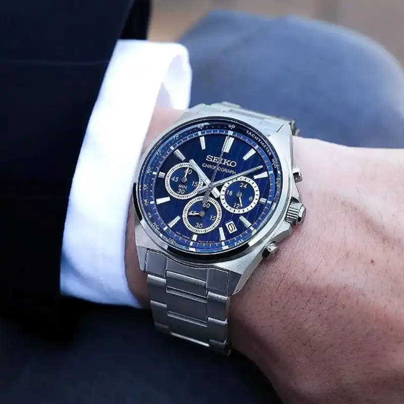 ساعت مچی عقربهای مردانه کوارتز کرنوگراف سیکو مدل SBTR033