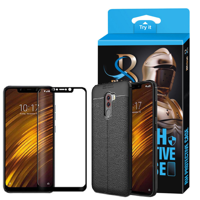 کاور راین مدل R_ATOG مناسب برای گوشی موبایل شیائومی Poco F1 به همراه محافظ صفحه نمایش