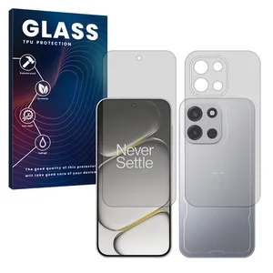 Glass Matte Hydrogel Screen Protector for OnePlus Turbo 6 mobile phone along with the back protector