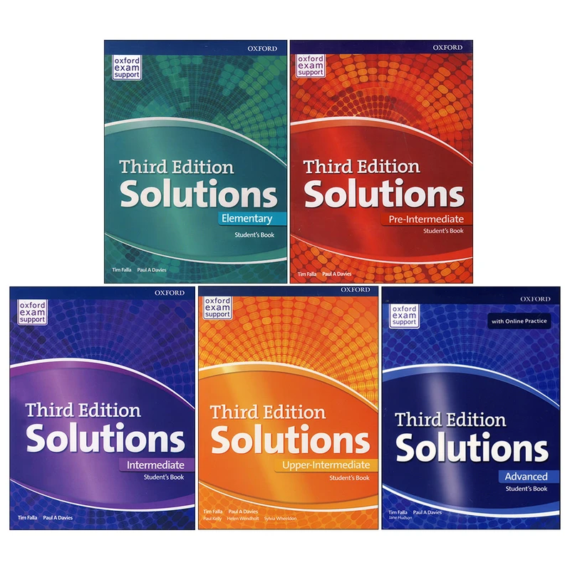 کتاب Solutions Third Edition اثر Tim Falla And Paul A Davies انتشارات OXFORD پنج جلدی