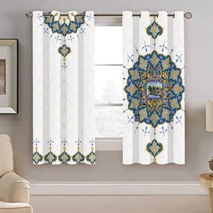 پرده نیروانا طرح سنتی مدل مخمل کد 4535 سایز 140×200 سانتی متر