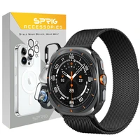 بند اسپریگ مدل Milanese مناسب برای ساعت هوشمند سامسونگ Galaxy Watch Ultra 47mm