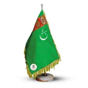 پرچم رومیزی جاویدان تندیس پرگاس مدل ترکمنستان کد 1