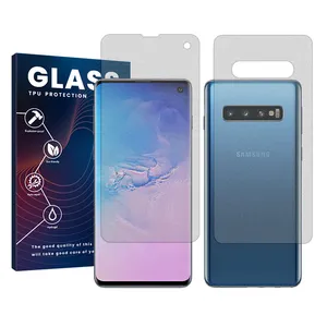 Glass Resistant model Matte screen protector suitable for Samsung Galaxy S10 mobile phone along with the back protector