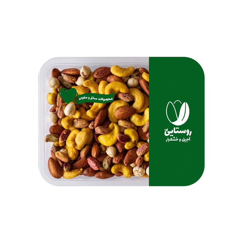 آجیل مخلوط شور 4 مغز زعفرانی تهران- 500 گرم