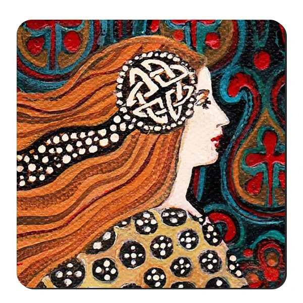  زیر لیوانی طرح بانوی شرقی کد nzl64