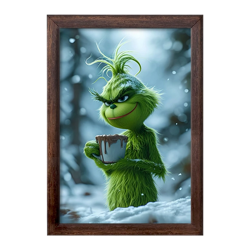 تابلو خندالو طرح گرینچ (The Grinch) کد F6245