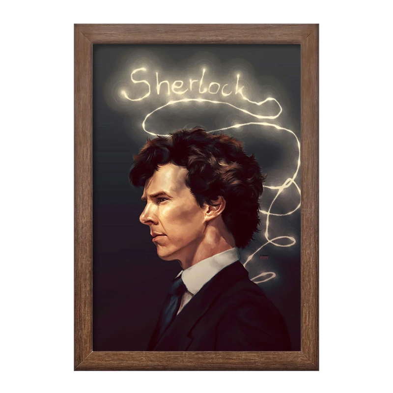 تابلو خندالو طرح شرلوک هولمز Sherlock Holmes  کد 10163