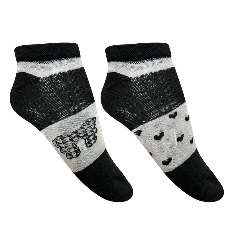 جوراب ساق کوتاه زنانه تن پوش هنگامه مدل شیشه ای بسته 2 عددی