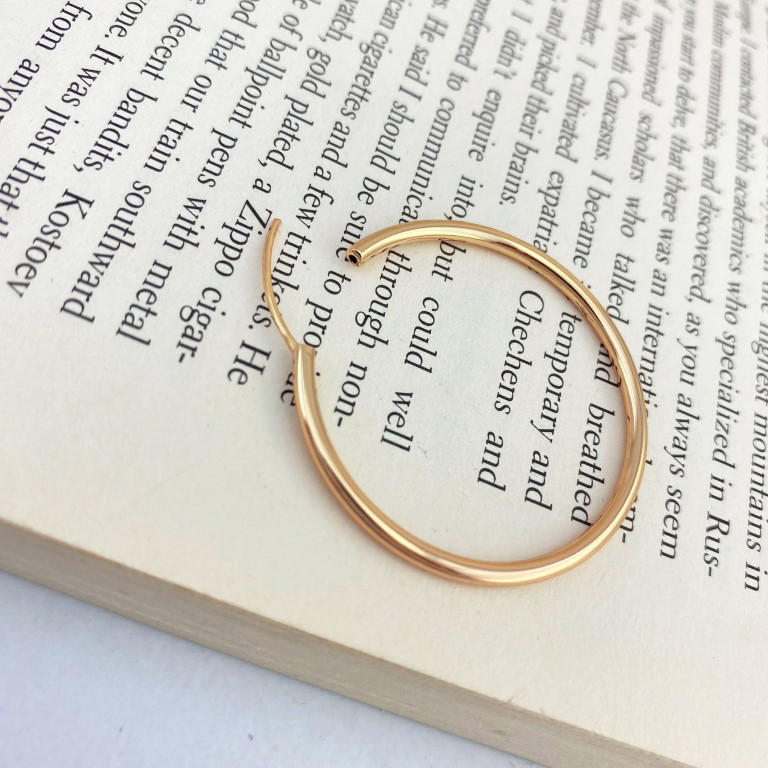 گوشواره زنانه ژوپینگ مدل حلقه کد E4242