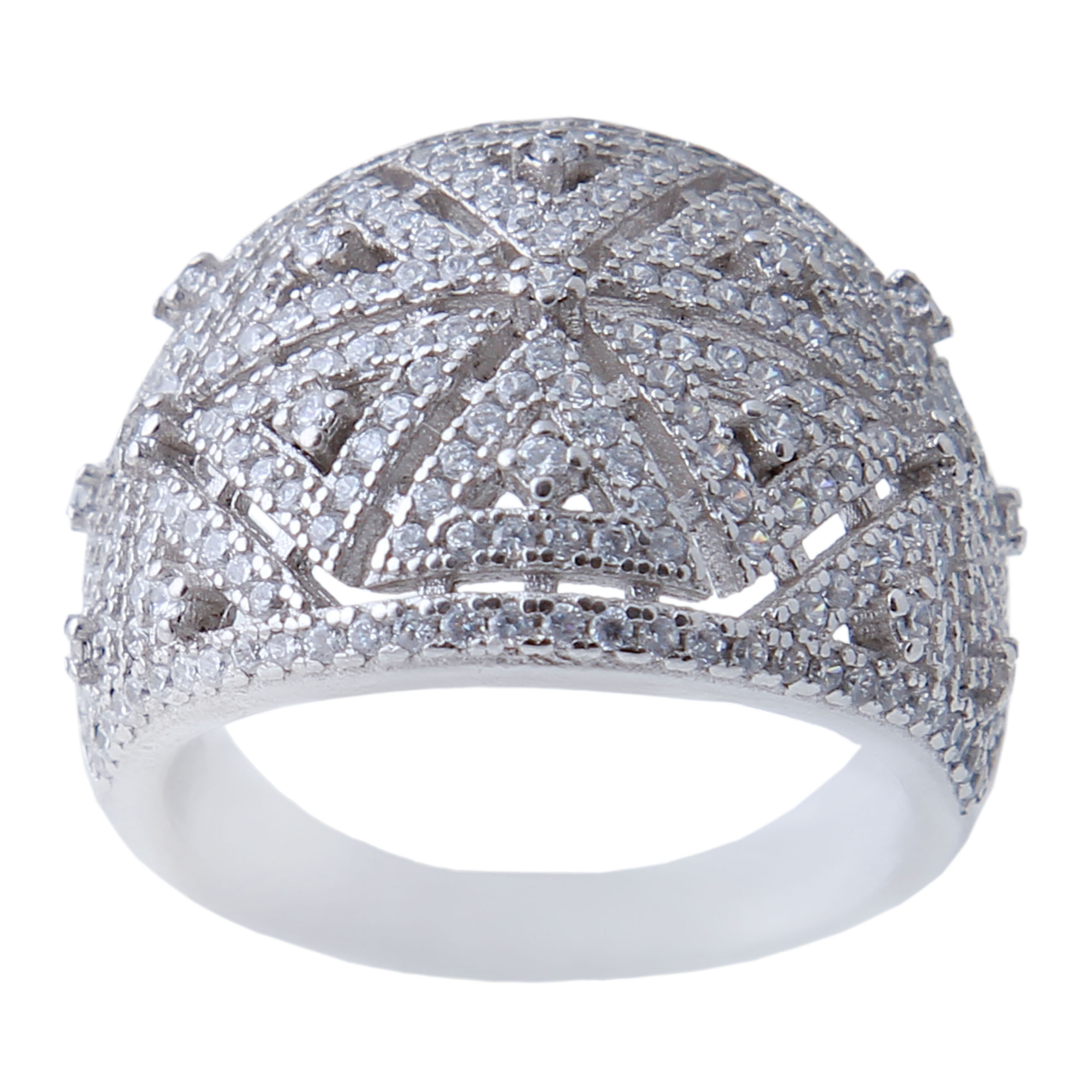   انگشتر نقره زنانه بازرگانی میلادی کد AWR_625