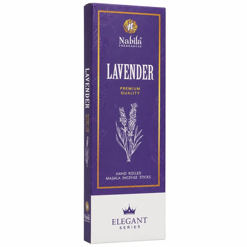 عود دستساز نابیلا مدل اسطوخودوس lavender رایحه اسطوخودوس بسته ۳۰ عددی