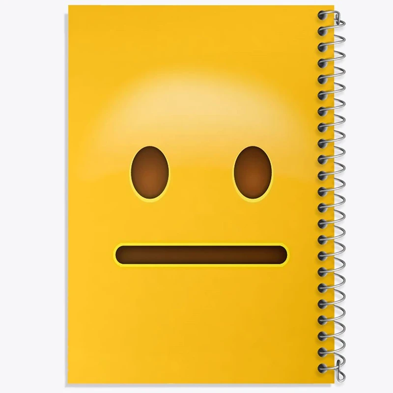 دفتر شطرنجی 50 برگ خندالو طرح ایموجی Emoji کد 1293