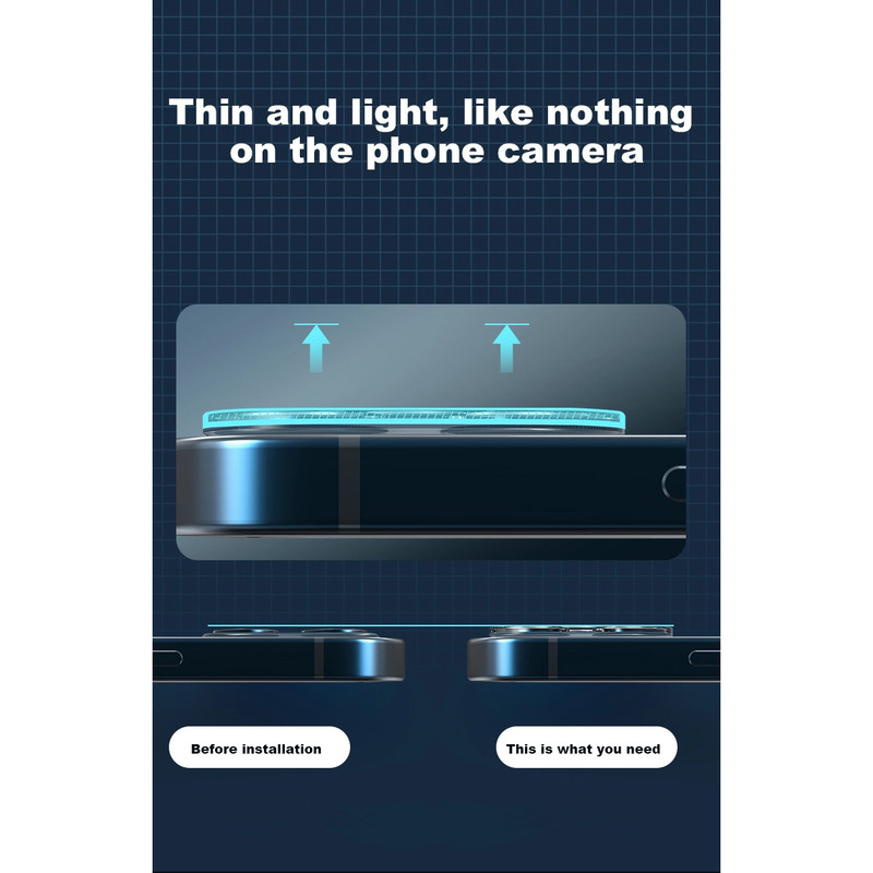 محافظ لنز دوربین آیرون من مدل Apmaxles مناسب برای گوشی موبایل اپل iPhone 12 Pro