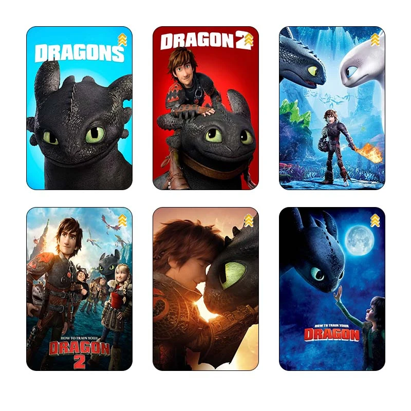 استیکر کارت مدل سام نگار طرح چگونه اژدهای خود را تربیت کنیم How to Train Your Dragon کد SP1643 مجموعه 6 عددی