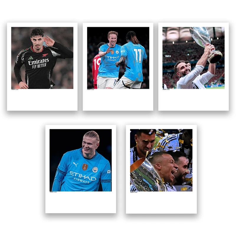 آویز تزیینی عرش مدل فانتزی فوتبالی کد Asa1256 مجموعه پنج عددی