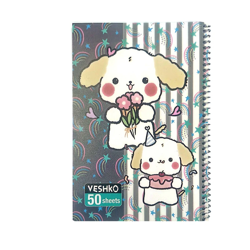 دفتر مشق 50 برگ وشکو طرح فانتزی کد 1005