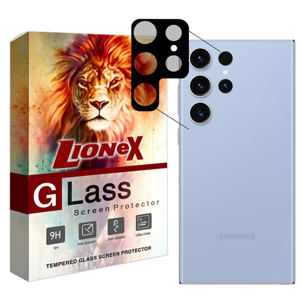 محافظ لنز دوربین لایونکس مدل 5DLENSLION مناسب برای گوشی موبایل سامسونگ Galaxy S23 Ultra