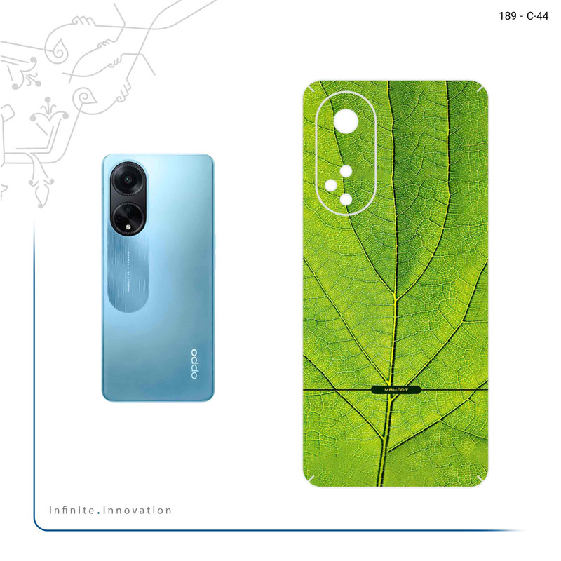 برچسب پوششی ماهوت مدل Leaf_Texture مناسب برای گوشی موبایل اپو A98