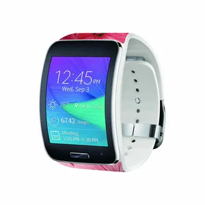 برچسب ماهوت طرح Pink_Flower مناسب برای ساعت هوشمند سامسونگ Galaxy Gear S